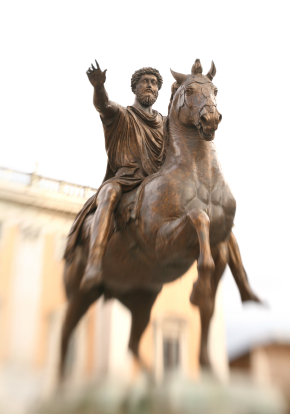 Copy of Marcus Aurelius Statue at Piazza del Campidoglio, Rome, Italy